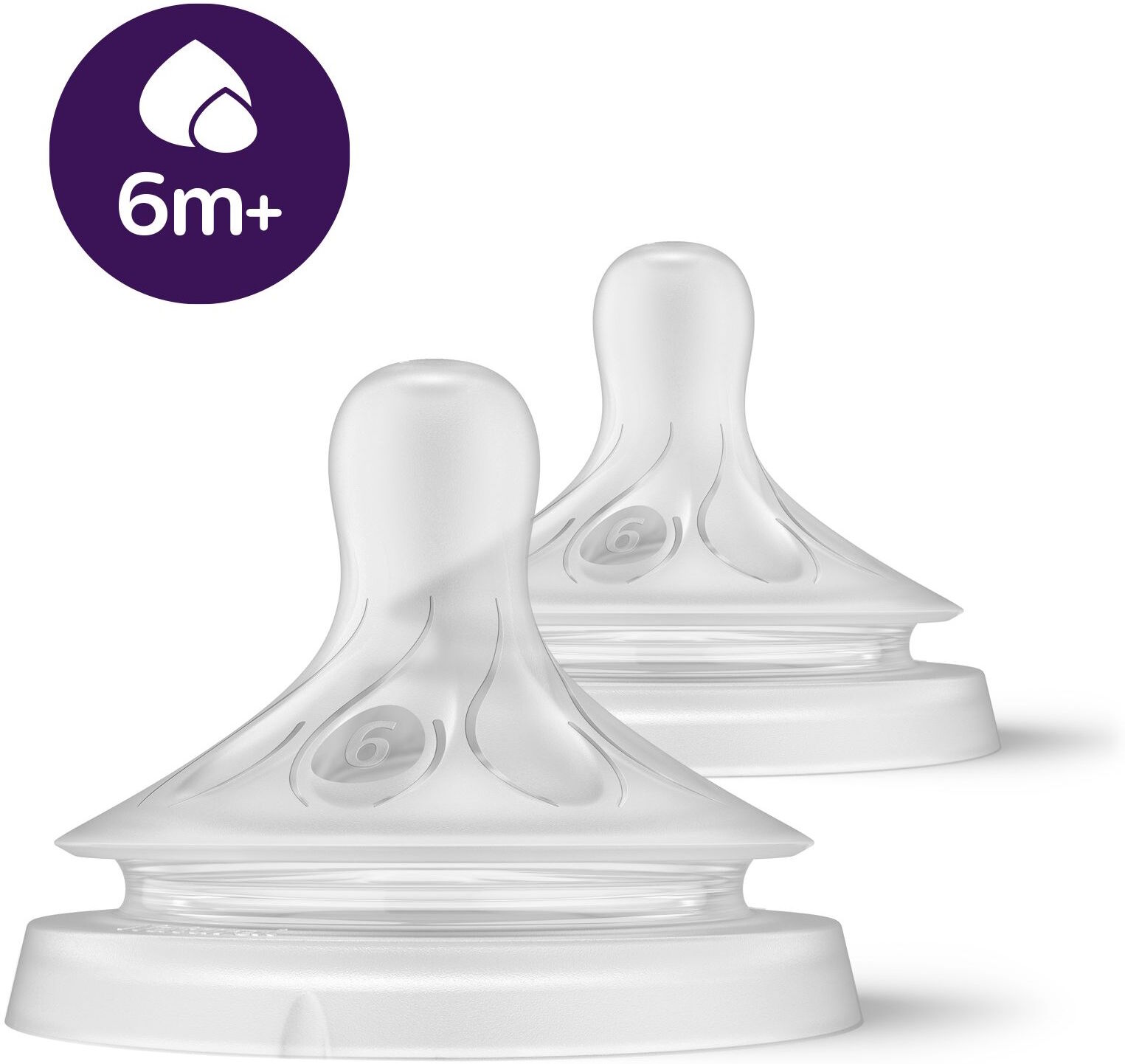 Philips Avent Natural Response Sut 6M+ 2 stk