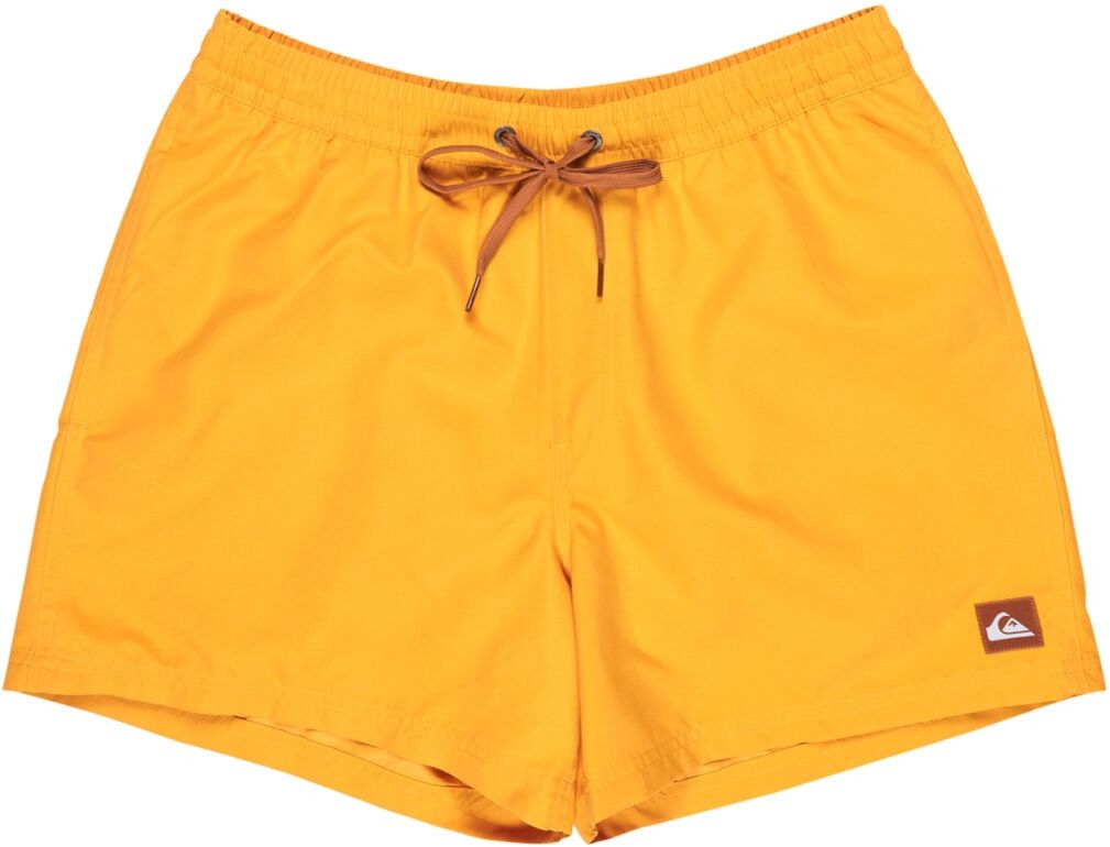 Boardshorts QUIKSILVER "Everyday Solid Volley 15", Herren, Gr. M, Normalgrössen, gelb (mineral gelb), Obermaterial: 100% Polyester., Hosen Boardshorts mineral gelb M, Normalgrössen