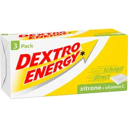 DEXTRO ENERGY Traubenzucker Zitrone 3er Pack