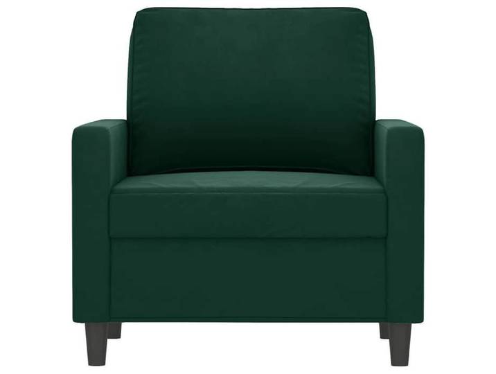 Printemps 2026 Soldes （1 PC）Fauteuil d'appoint - CHAISE TV - Fauteuil Vert foncé 60 cm Velours - 78x77x80 cm 2_245545