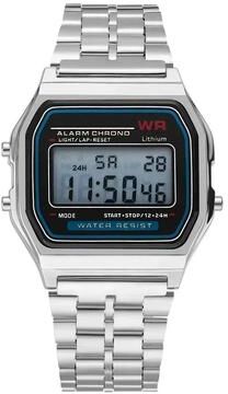 Uplift Essentials Retro Square Digital Display Electronic Watch silver