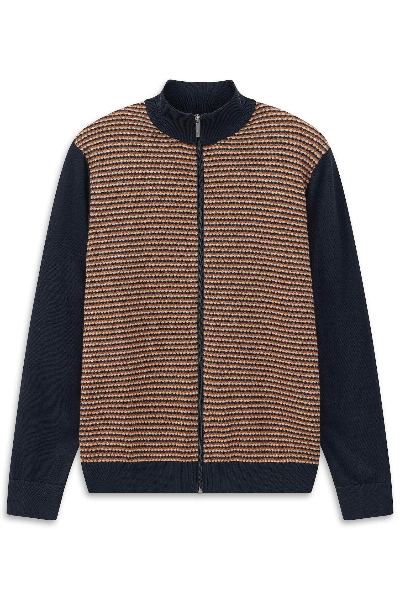 Bugatti Herren Strickjacke mit Struktur
