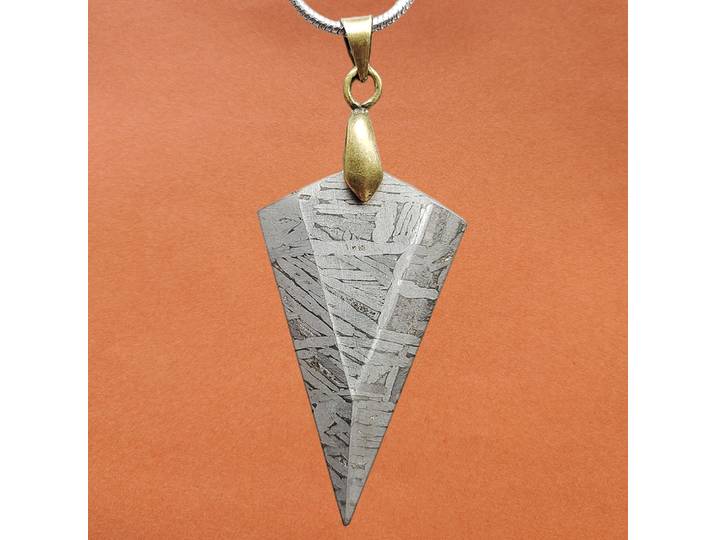 Muonionalusta-Collier de météorite en fer naturel, collection 191, pendentif en matériau