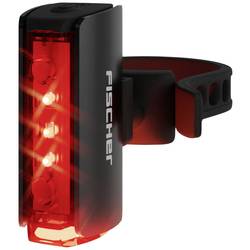 FISCHER FAHRRAD Fahrrad-Rücklicht PLUS TWIN STOP LED Schwarz 50761