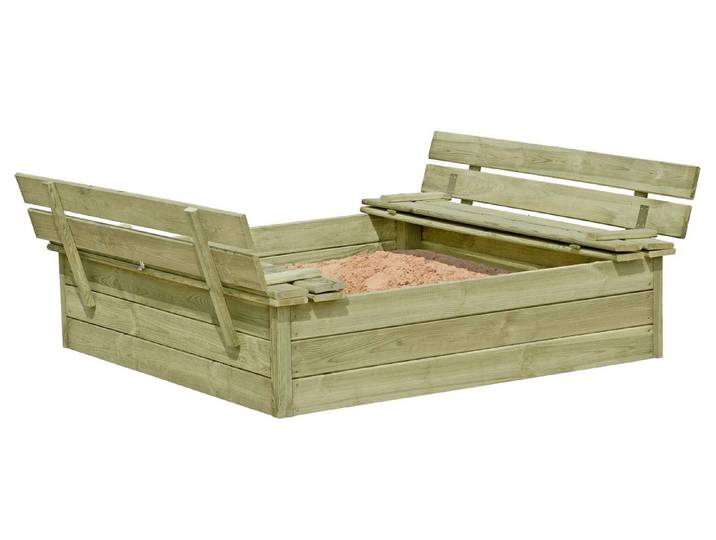 Oecoplan Sandkasten mit Abdeckung 25 × 120 × 120 cm