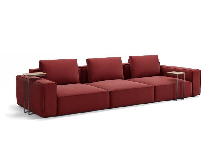 Stoff Sofa SELVA 3-Sitzer XXL Designersofa XXL Couch
