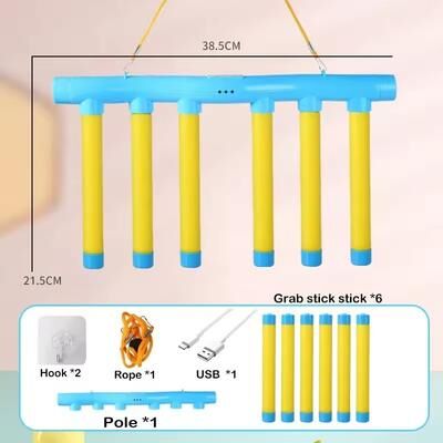 Smart Shopping Spot Falling Sticks Catch Toy, Sensory Integration Training, Reflex Challenge light Blue