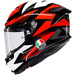 AGV, Motorradhelm, K6 S Braven Integralhelm Schwarz / Rot / Weiss L (L, 59 - 60 cm)