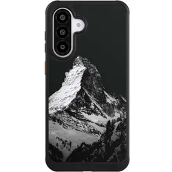 Nivocase Hülle für Samsung Galaxy A56 5G Handyhülle NIVOcore Case Schwarz Alpspitze Berg Schnee (Samsung Galaxy A56 5G), Smartphone Hülle, Schwarz