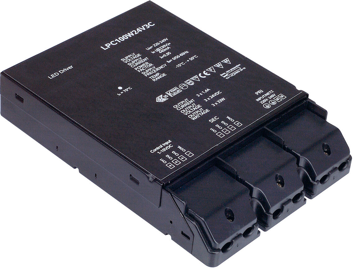 Slv Led-Netzteil, 100w, 24v, 3-Fach Dimmbar Über 1-10v - Zubehör Diverse