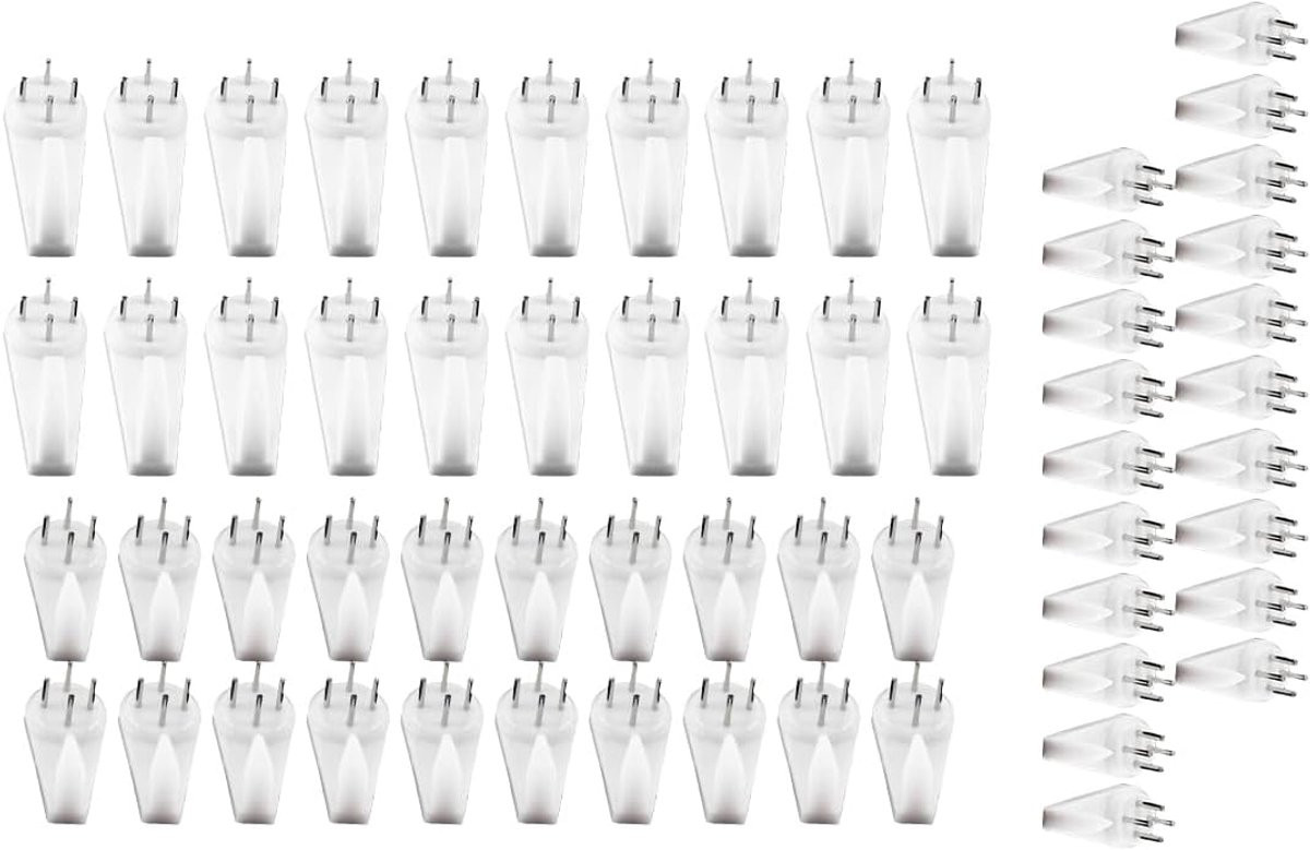 60 stuks Wit Foto Haken Wandhaken voor Decoratie zonder Boren