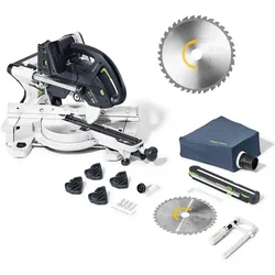 Festool Akku Kappsäge Zugsäge Kapex KSC 60 EB-Basic + Universal Sägeblatt W36 KS
