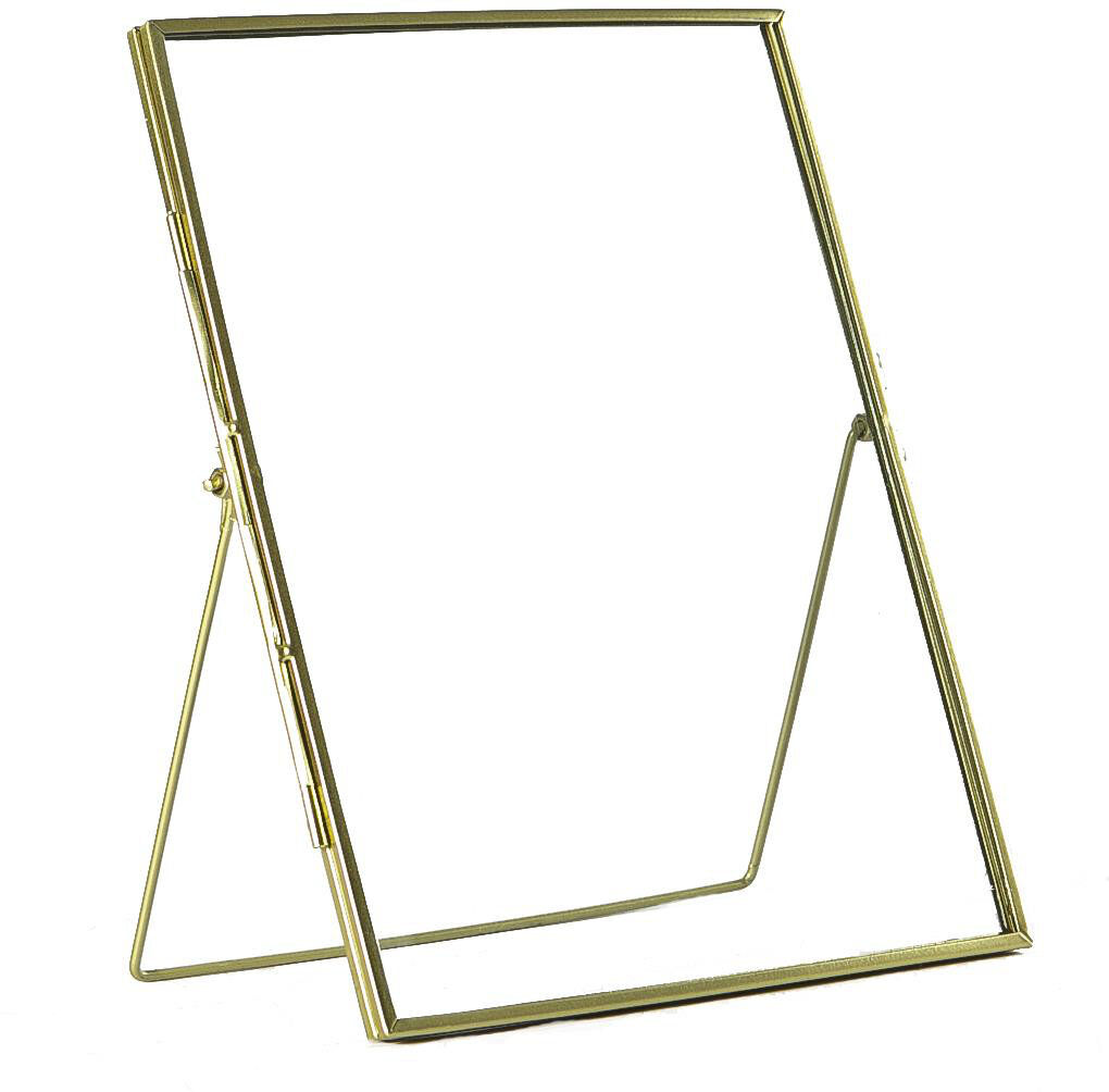 Nicola Spring - Standing Metal Picture Photo Frame Gold 20cm x 25cm
