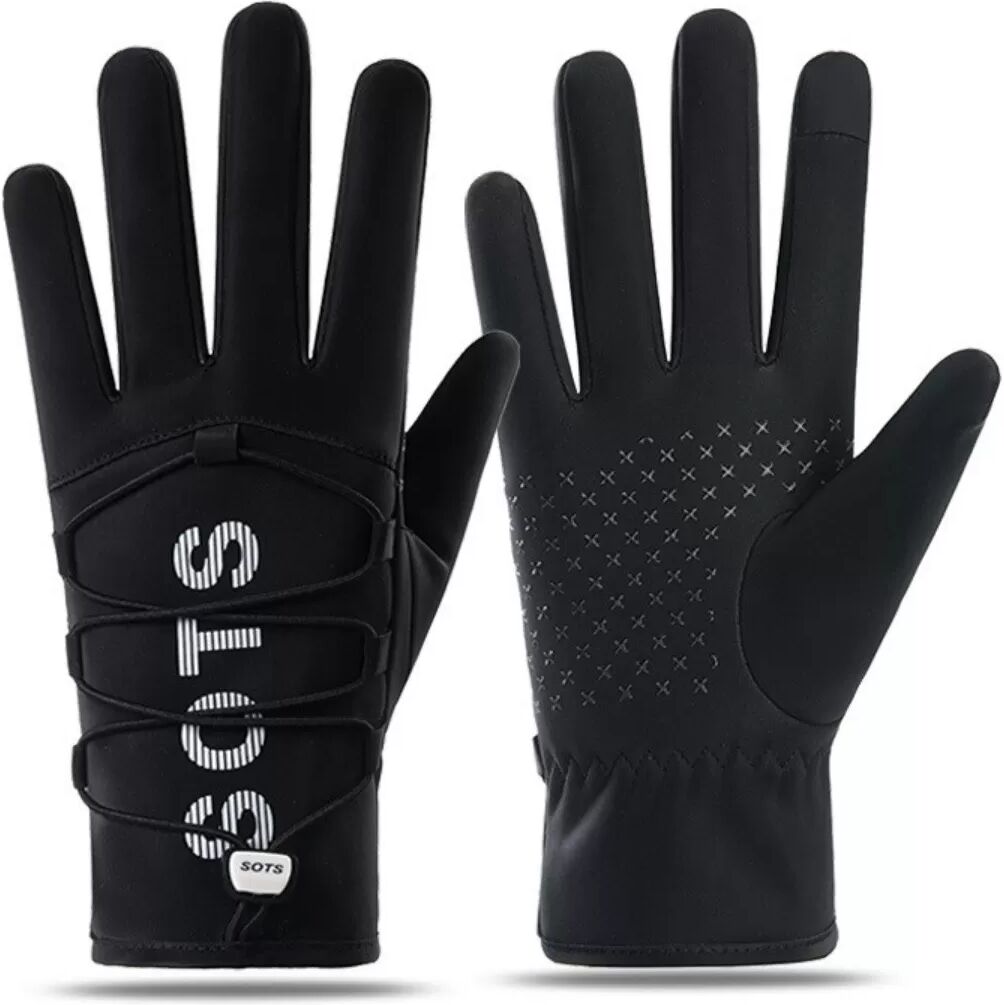 INF Winter Warme Handschuhe: Touchscreen, Anti-Rutsch, Winddicht für Outdoor-Sportarten Schwarz