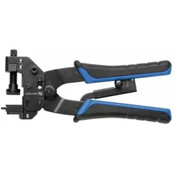 MGA, Zange, Högert Technik Kompressionswerkzeug zum Verpressen von BNC, F, IEC i RCA, HT1P198 (25 mm)