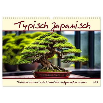 Typisch Japanisch (Wandkalender 2027 DIN A3 quer), CALVENDO Monatskalender