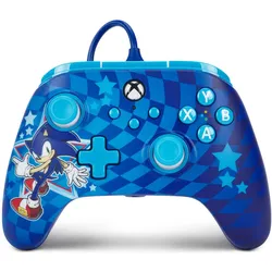 PowerA XB Controller Advantage wired Sonic (Windows, Xbox Series S, Xbox Series X), Gaming Controller, Mehrfarbig, Blau, Rot, Weiss