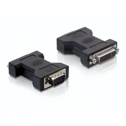 DeLOCK 65017 Kabeladapter DVI-I VGA 15-pin M Schwarz