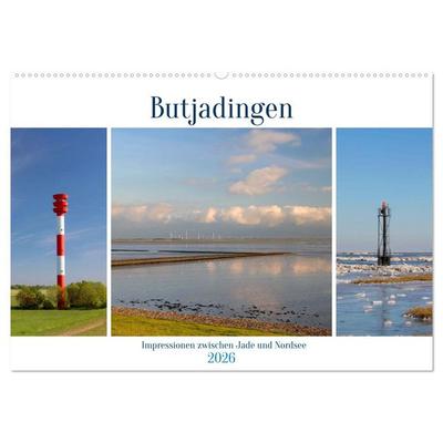 Butjadingen. Impressionen zwischen Jade und Nordsee (Wandkalender 2026 DIN A2 quer), CALVENDO Monatskalender