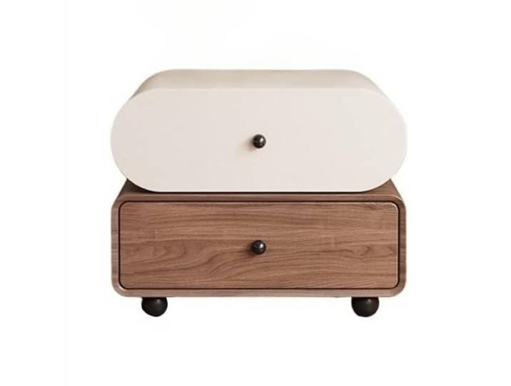 YANG11FAN Vielseitig Vintage Nachttisch mit Schubladen(Bruin)