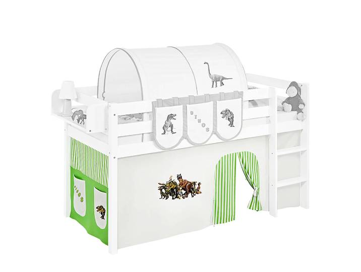 Rideaux Dinos 1 x 198 x 74cm Vert/Vert clair