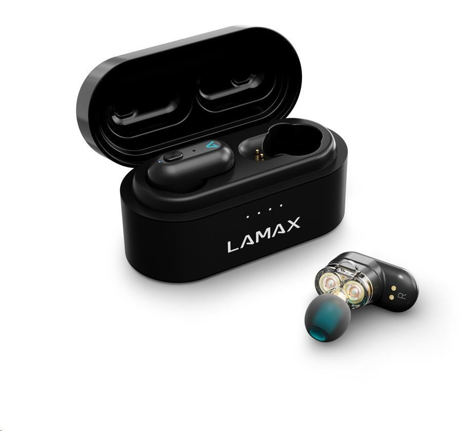 LAMAX LMXDU1 In-Ear Duals1 True Wireless Bluetooth 5.0 Oortelefoons met 28 uur batterijduur