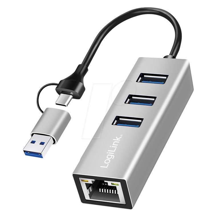 LogiLink UA0440 (USB-A, USB-C, 4 Ports) (UA0440)