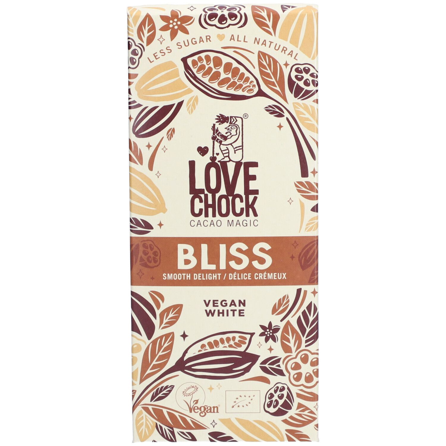 Lovechock Bliss geschmeidige Weiße Bio 70 g Schokolade