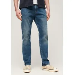 Superdry für Herren. M7010887A Blaue Jeans mit gerader Passform im Vintage-Look (28/32), Lässig, Baumwolle, Denim, Bio-Baumwolle, Nachhaltig