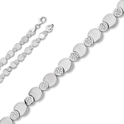 Silberkette ONE ELEMENT "Zirkonia Halskette aus 925 Silber", silber, Halsketten, Damen, Silber 925 (Sterlingsilber), Silberkette, Kleines Statement – persönlich, stilvoll, alltagstauglich