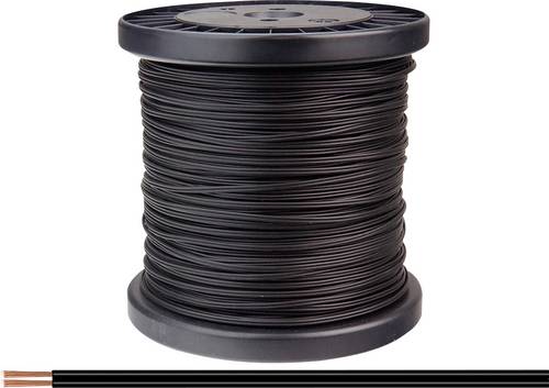 Donau Elektronik 218-11-100 Litze 2 x 0.14mm² Schwarz 100m