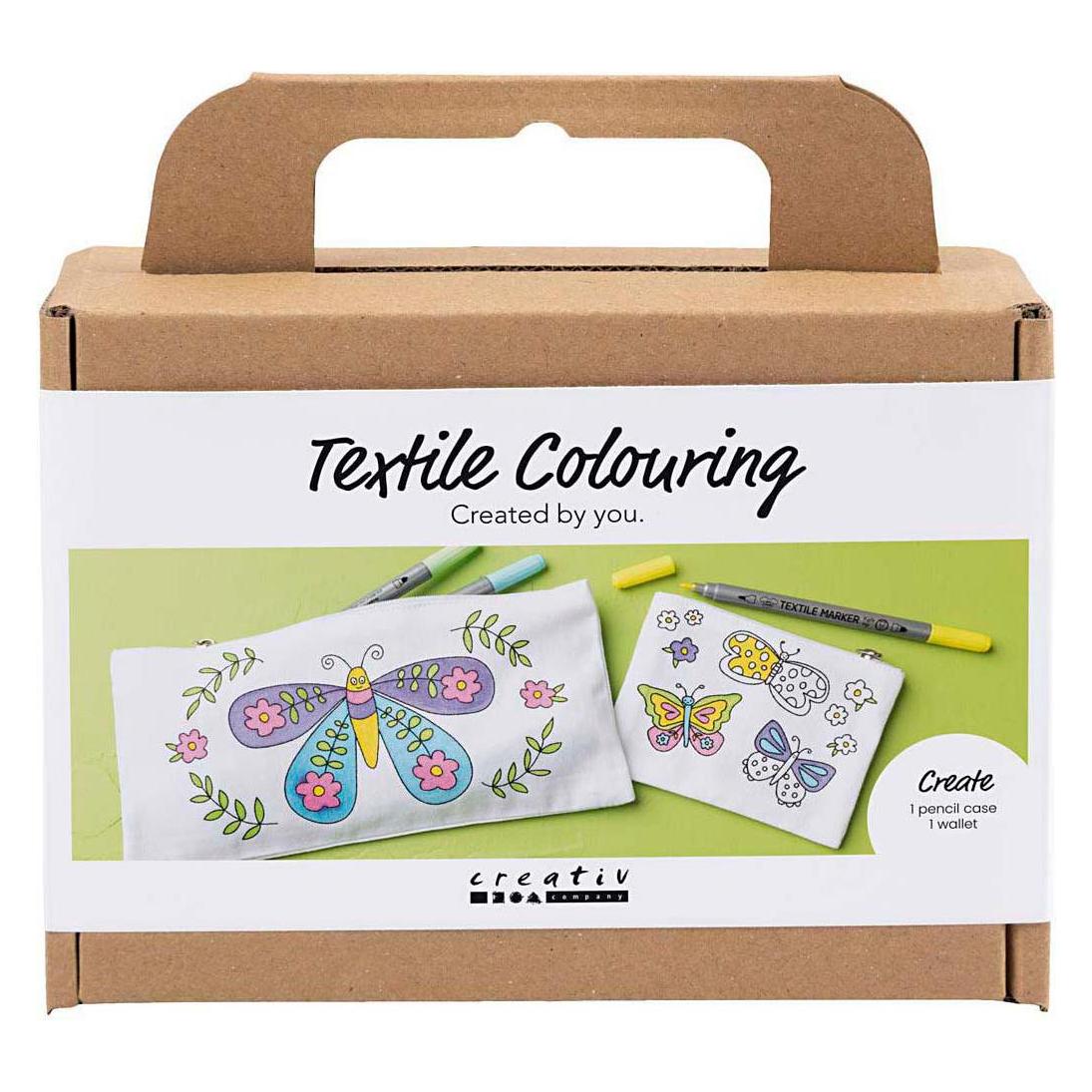 Creative Toys Creative - Mini Kreativ Set Stoffbemalen, Schmetterlinge, Pastellfarben, 1 Pck - () (1282233)