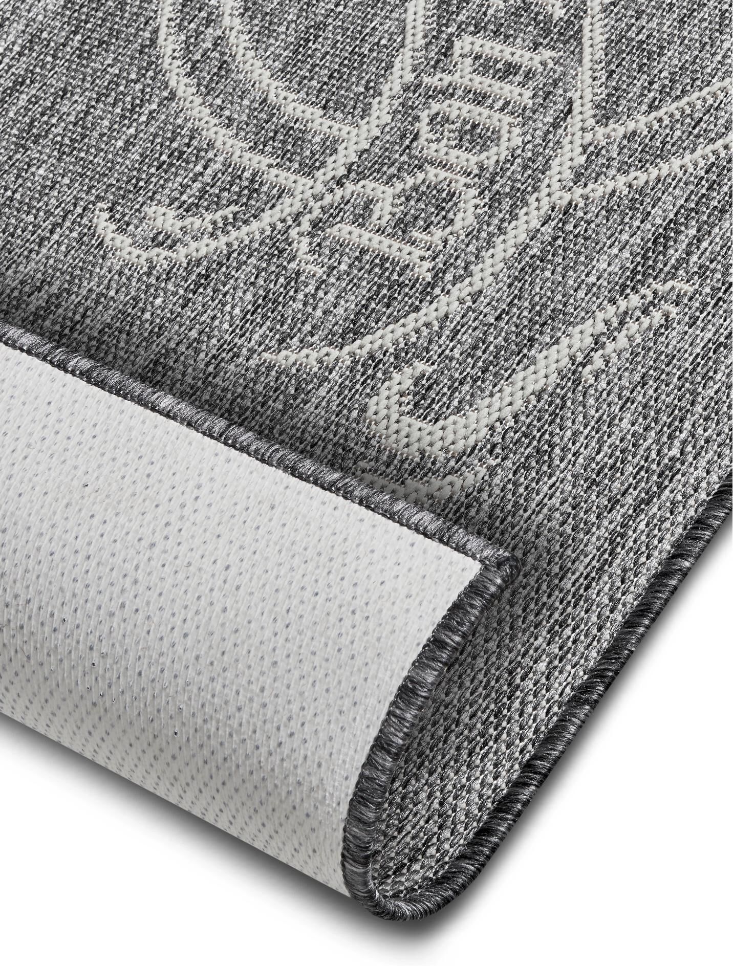 Teppich HANSE HOME "Bon Appetit 62 cm x 150 cm", grau, B:80cm L:300cm, Polypropylen (PP), Teppiche, Teppich grau B : 80cm 1 Stk., L: 300cm