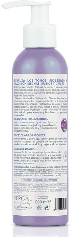 Clearé Institute Crème Cc Violette Matizer 200 ml