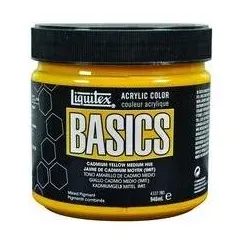 Winsor & Newton, Künstlerfarbe + Bastelfarbe, Basics 946Ml Cadmium Yellow Medium (Imit) 161