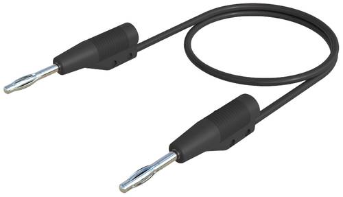 Hirschmann Test & Measurement MVL F 2/10 Messleitung Lamellenstecker 2mm Lamellenstecker 2mm 10.00cm Schwarz 1St.