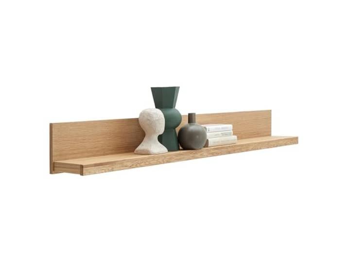 Lomadox Wandboard Wandregal 155 cm breit, Wildeiche teilmassiv geölt, Massivholz/Echtholz/Furnier