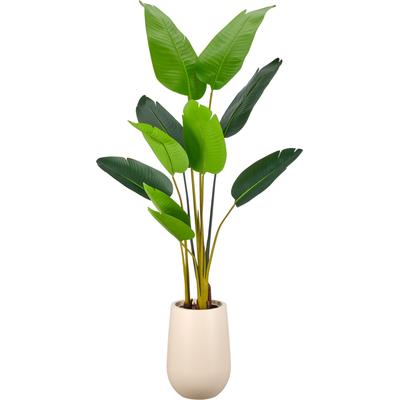 Kunstpflanze CREATIV GREEN "Strelitzia nicolai", grün, H:170cm, Obermaterial: 100% Kunststoff, Kunstpflanzen, Kunstpflanze, in beeindruckender Größe
