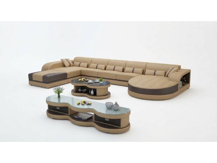JVmoebel Wohnlandschaft Elegante U-Form Couch aus hochwertigem Textil in modernem Design, Made in Europa