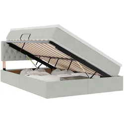 vidaXL, Bett, Altenglan (Gestepptes Design) (140 x 200 cm)