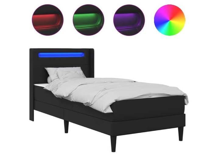 Elégance - Chic Canapé Convertible - Cadre de lit - avec matelas - 90x190cm - Noir_0963880