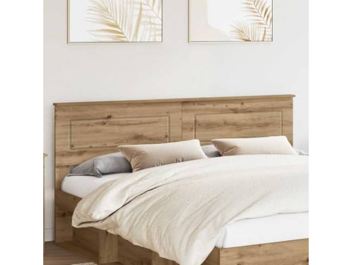 RJPLMFV Kopfteil aus Holz, Eichen-Finish Modernes Design, rechteckige Form, einfache Reinigung, langlebige Robustheit