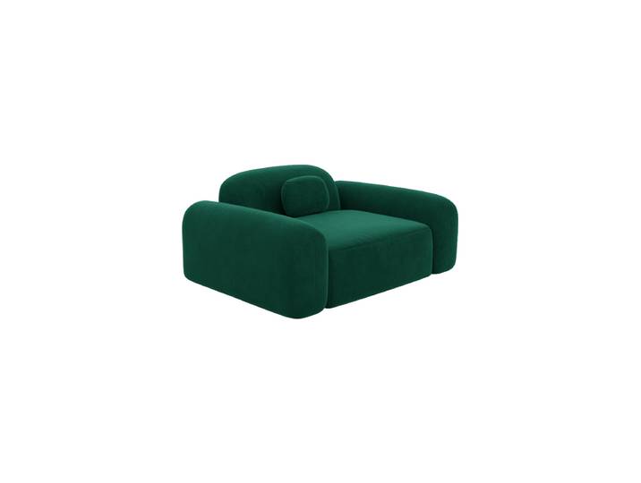 Design Loungesessel „Ravello“ mit Samtbezug Samtbezug Grün BLOOMINGLOFT Collection
