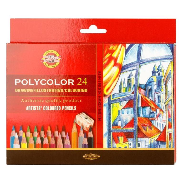 Koh-i-Noor Polycolor 24 Farben (249383) (24x) (249383)