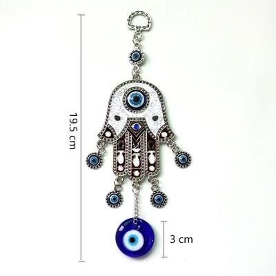 Uplifted Finds Artisan Hamsa & Evil Eye Wall Hanging   Geometric Iron Wind Chime   Executive Yoga & Studio Sanctuary Decor rd