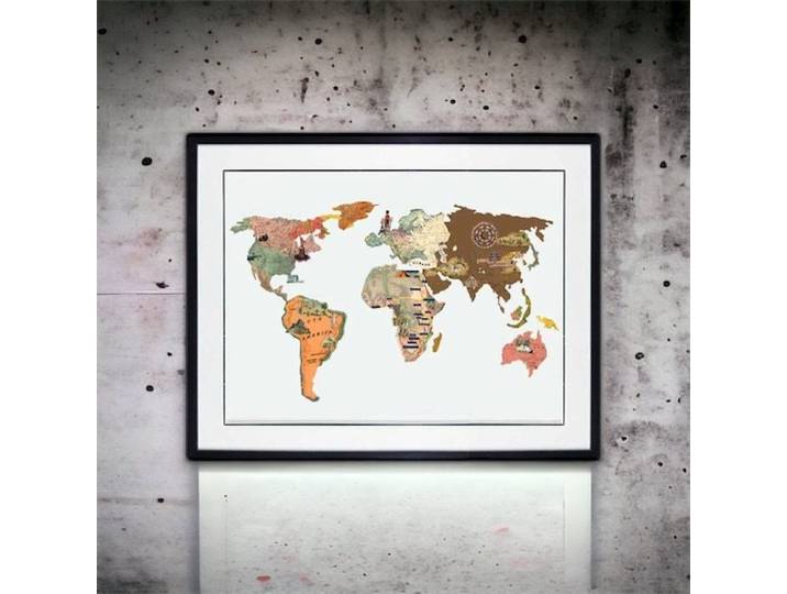 Tableau Décoratif Map Monde