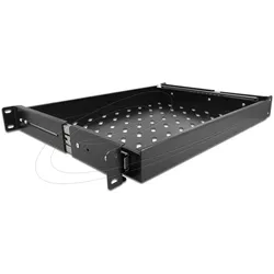 Delock 19? Ausziehbare Schublade 1 HE, schwarz, Serverschrank Zubehör, Schwarz