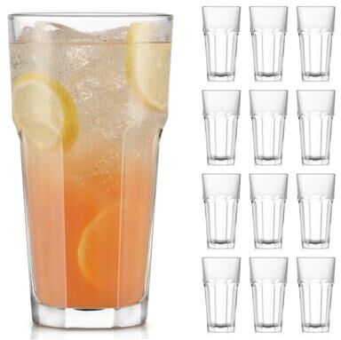 Libbey Gibraltar DuraTuff Cooler Glasses, 16-Ounce, Set of 12 - Set of 12