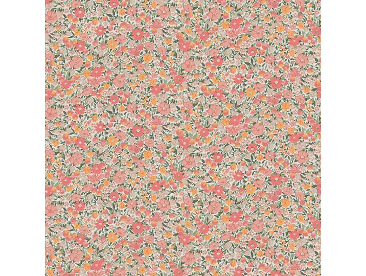 Laura Ashley Vliestapete Loveston Chrysanthemen 1000x52cm, Pink, Papier, Kunststoff, Floral, Baum/Pflanze/Natur, Rechteckig, 52x1000 cm, Tapeten & Wandverkleidungen, Vliestapeten