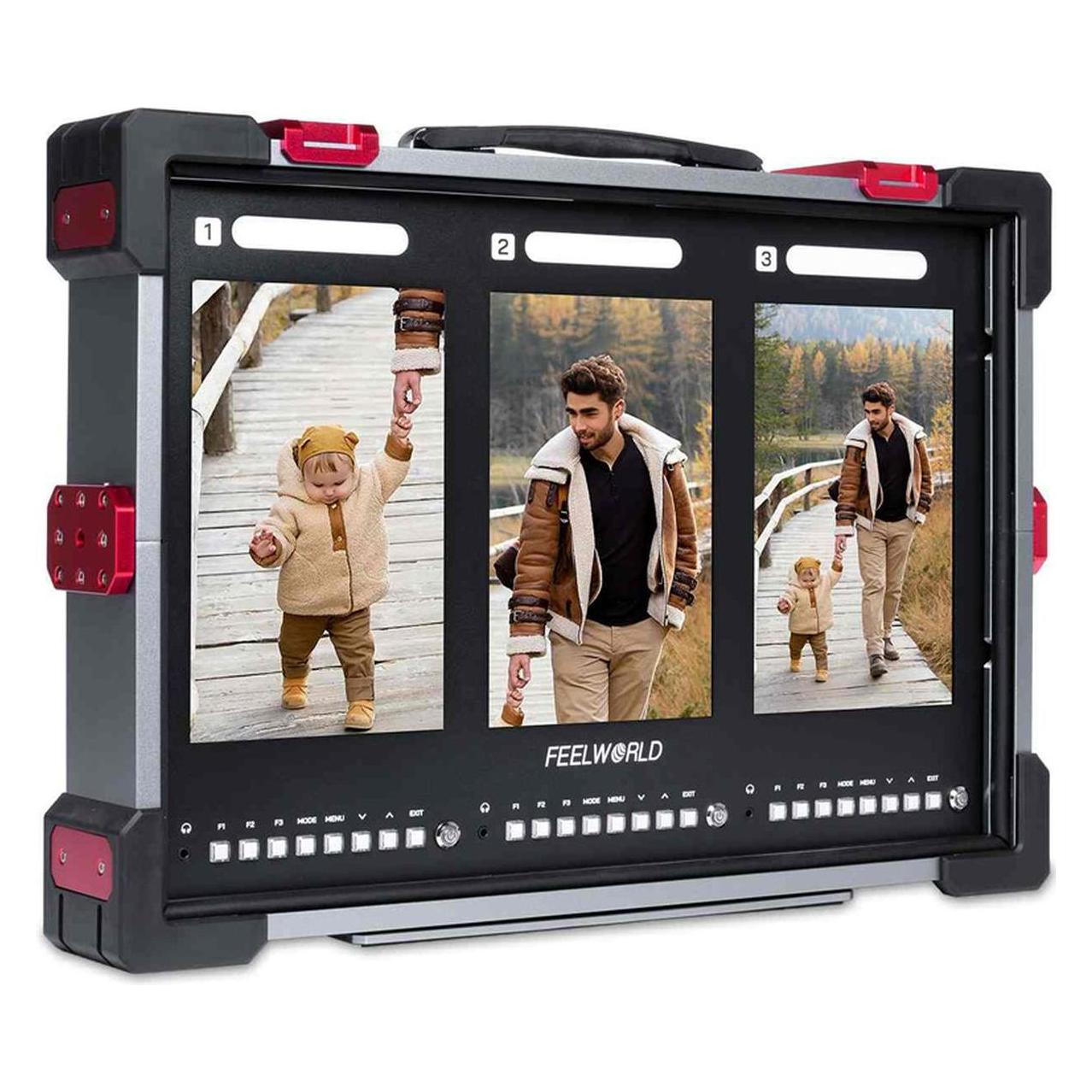 Feelworld PS101 Triple 10.1 inch Vertical Display Monitor (10.10", Full HD) (PS101)